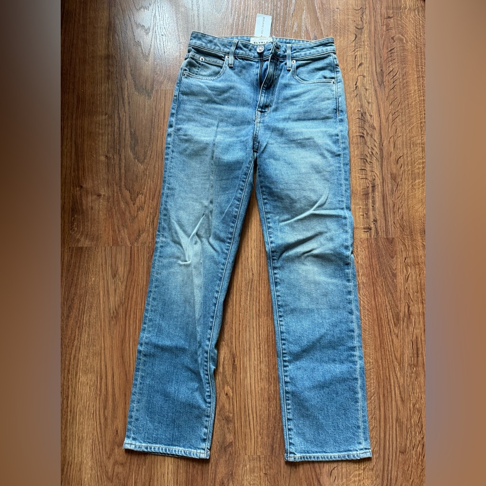 SLVRLAKE Blue Straight Jeans Classic Style